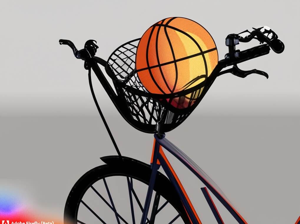 Using a Basket or Crate to Carry a Basketball on a Bike