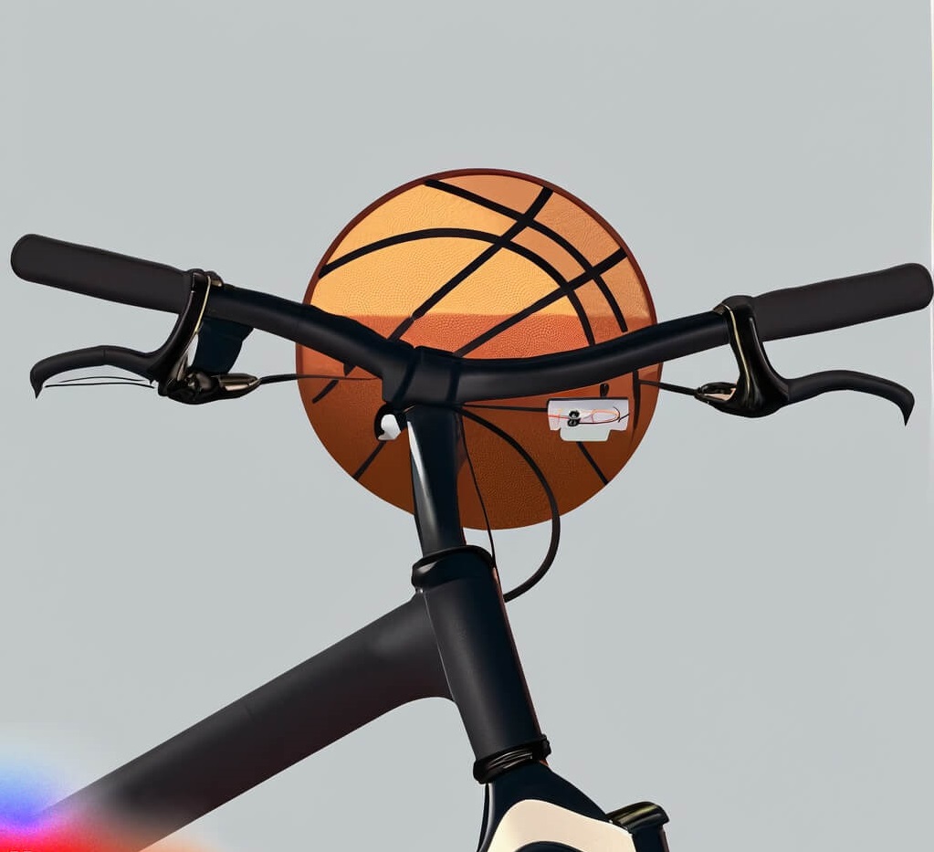 Using a Handlebar Mount to Carry a Basketball on a Bike