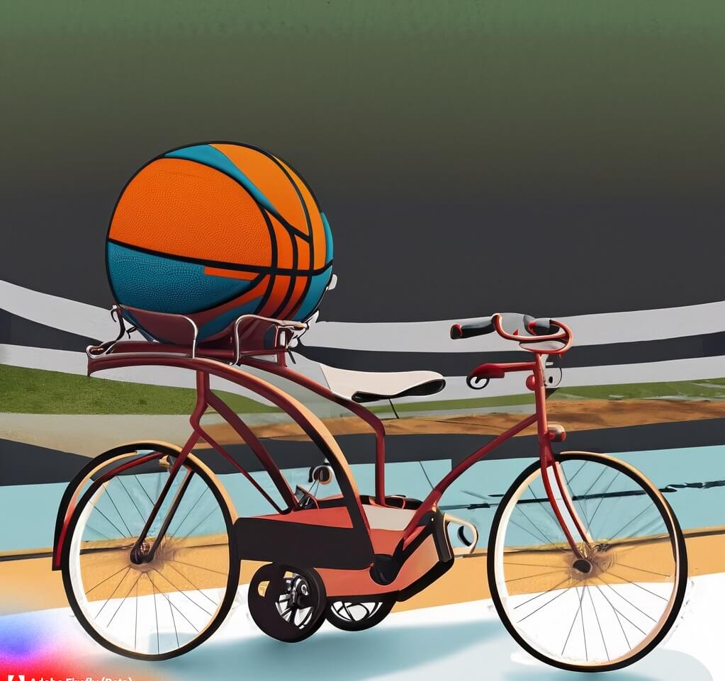 Using a Trailer To Carry A Basketball On A Bike